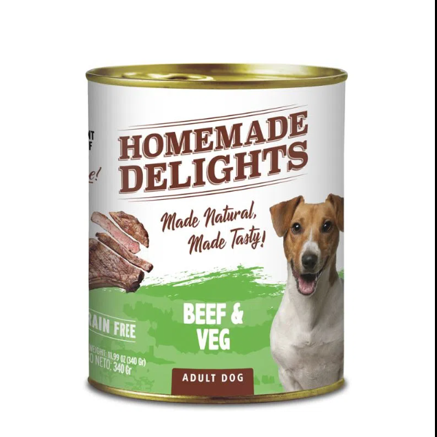 Homemade Delights Perro Adult Beef y Veg