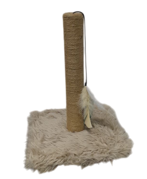 Rascador 1 Piso c/ Sisal, Juguete y Peluche