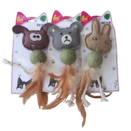Peluche c/ Hierba Gatera y Pluma