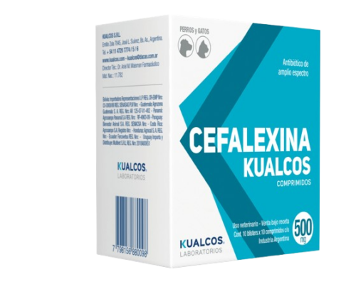 Cefalexina Kualcos - 500mg x Tira