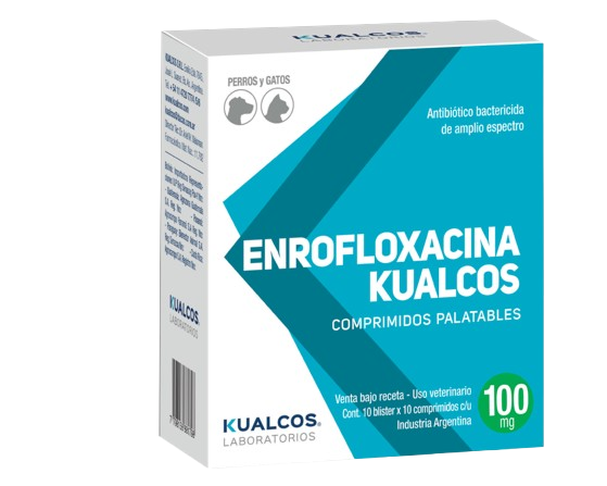 Enrofloxacina Kualcos 100mg x Tira