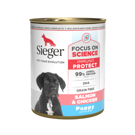Sieger Wet Puppy - Salmón y Pollo