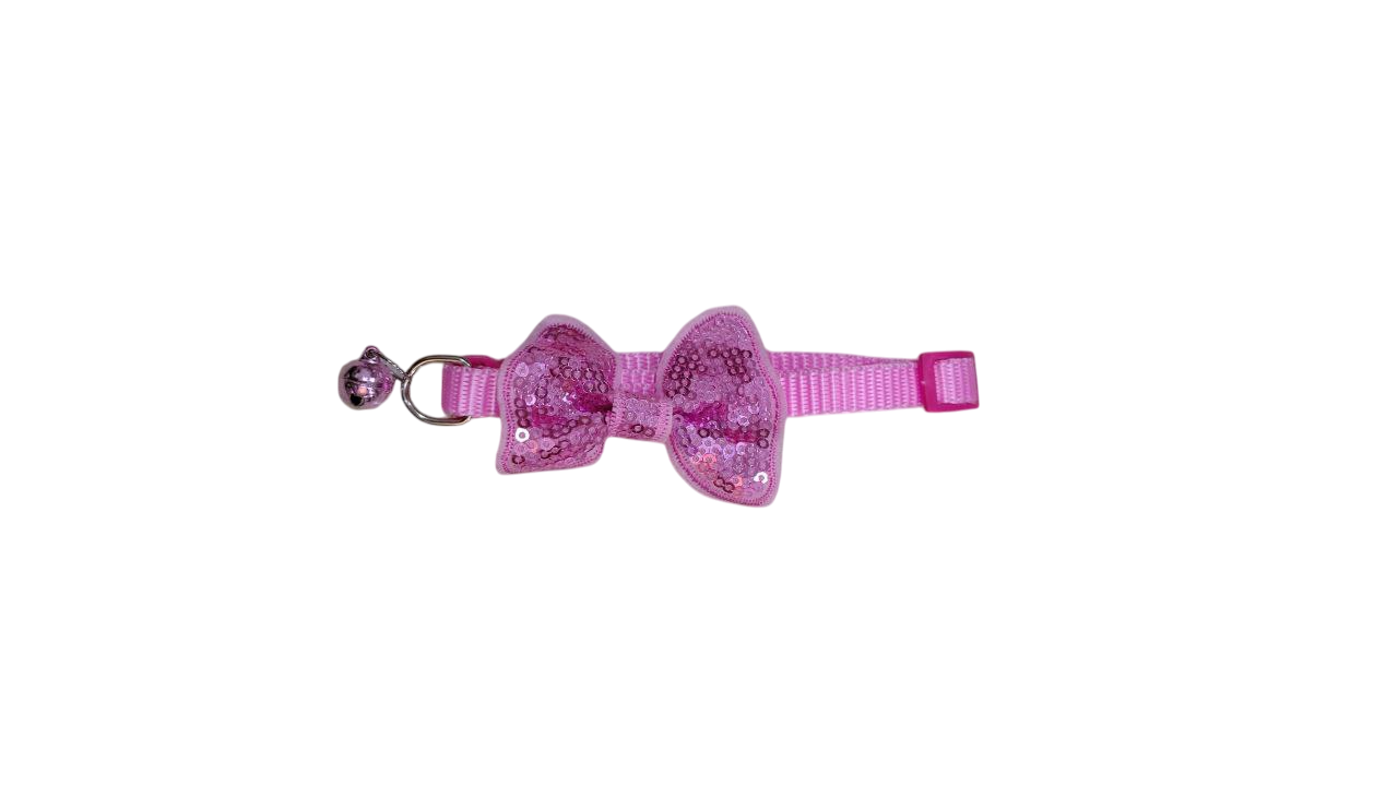 Collar con Moño de Lentejuela