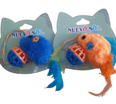 Rata Peluche C/ Pluma y Sonajero