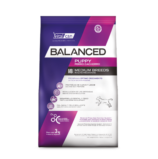 Vitalcan Balanced Cachorro Raza Mediana