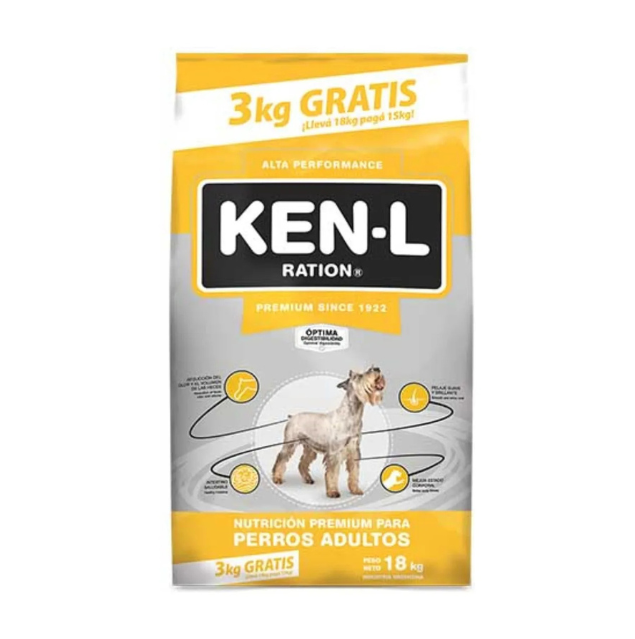 Ken L Perro Adulto 15 Kg + 3 Kg