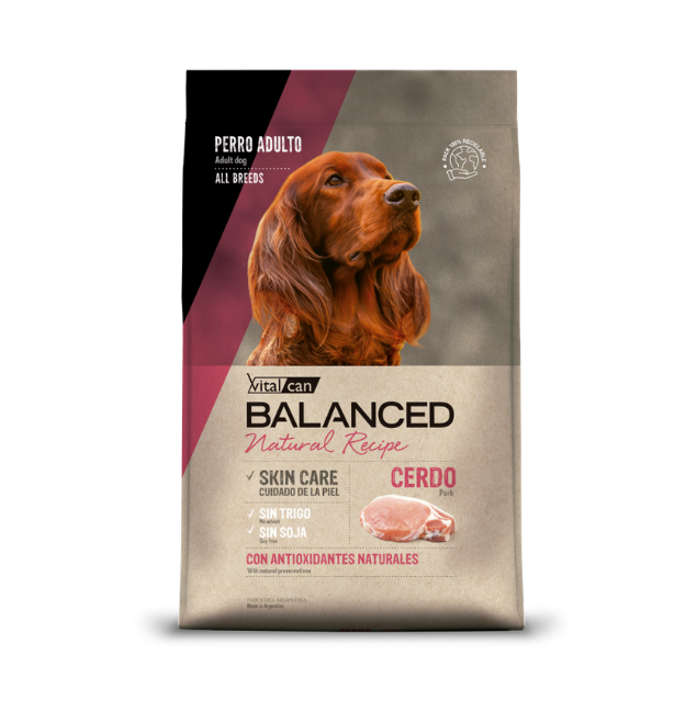Balanced Perro Natural Recipe Cerdo