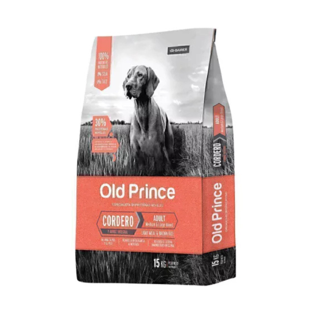 Old Prince Cordero y Arroz Perro Adulto Raza Mediana y Grande