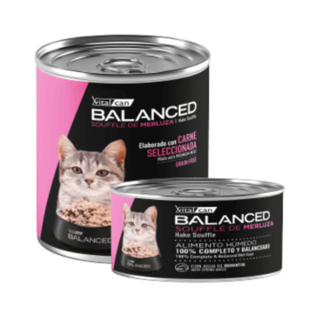 Lata Balanced Souffle de Merluza - Gato Cachorro