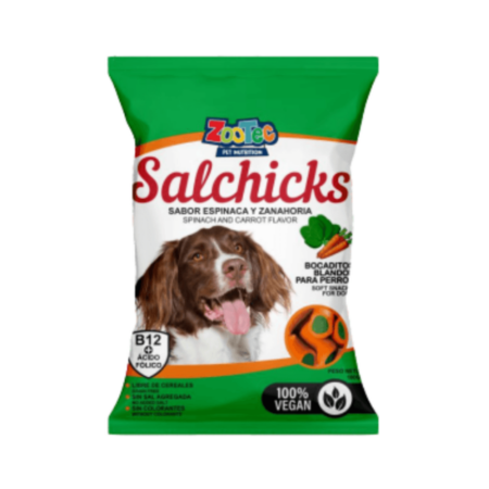 Snack Salchicks Espinaca y Zanahoria