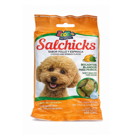 Snack Salchicks Pollo y Espinaca